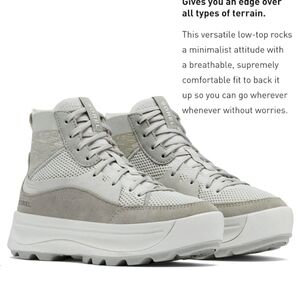 Sorel ona 503 knit mid sneaker grey 9.5 NWT